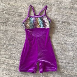 Motionwear girl’s velvet sparkle leotard s…